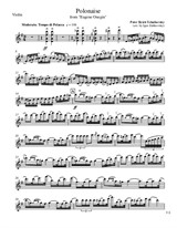 Polonaise from 'Eugene Onegin' – Violin Part
